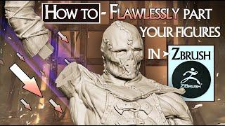 How to Flawlessly Part Figures in Zbrush