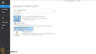 Microsoft Office 2013 - Outlook 2013 "Adding A Facebook And LinkedIn Account"