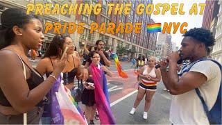 Preaching the Gospel at #pride parade #nyc