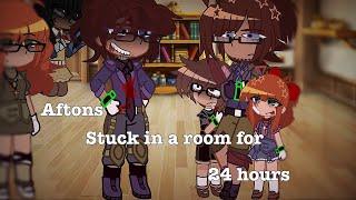 Aftons stuck in a room for 24 hours || Gacha club || Fnaf