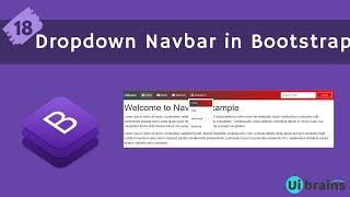 18 Dropdown Navbars in Bootstrap | Bootstrap Tutorial for Beginners | Ui Brains | NAVEEN SAGGAM