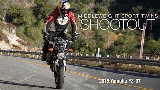 2015 Yamaha FZ-07 - Sport Twins Shootout Part 3 - MotoUSA