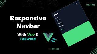 Vue.js navigation bar with Tailwind CSS | Responsive Navbar | vuejs3