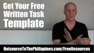 Outsourcing to the Philippines Tip #3 - How to Train Your Philippines Based Virtual Assistant