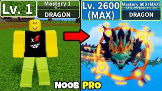 Beating Blox Fruits using Dragon (Eastern)! Level 0 to Max Level 2600 Noob to Pro in Blox Fruits!