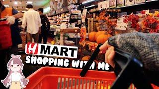 NYC H MART Virtual Shopping with Me~ Buy More Mochi Donuts | Cute Food Vlog