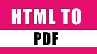 Create HTML to PDF | How to dynamically dynamically PDF File in PHP Programming