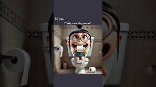 why is Agnes Gru eating toilet paper ..?(ai edition) #ai #memes #chatgpt