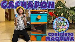 Construyo MAQUINA GASHAPON con Cajas de CARTON
