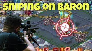 Lords Mobile - Best sniping on baron. Free kills. All reports from last baron on Feng account