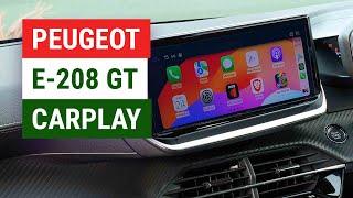 CARPLAY & Android AUTO on Peugeot e-208 2024 How-to & Review