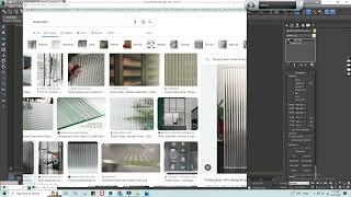 fluted glass modelling in 3DS max