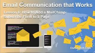 How to add a MailChimp Subscribe Form to Your Website