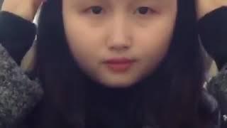 Cute asian girls with chubby cheeks