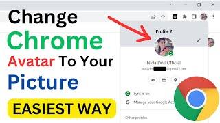How To Change Chrome Profile Avatar To Your Own Picture | Change Chrome Profile Picture (2024)