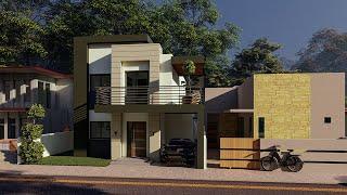 10x15 4 Bedroom House Design | 3d Model | Casa | Bahay