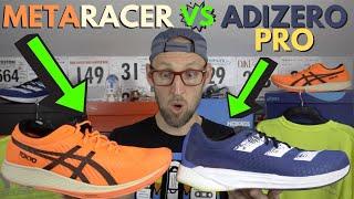 ASICS Metaracer vs Adidas Adizero Pro | The best low stack carbon plate running shoes? | eddbud