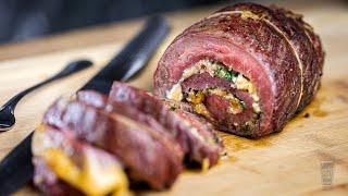 Rolled and Stuffed Grilled Flank Steak