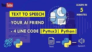 Convert Text To Speech "FREE" | Explained For Beginners | Pyttsx3 | Python