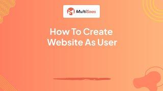 How to create website using - Multisaas Multipurpose website saas platform