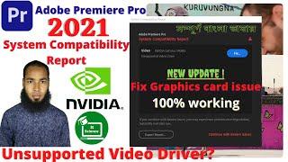 How to Fix Adobe Premiere Pro System Compatibility Report Issue  2021