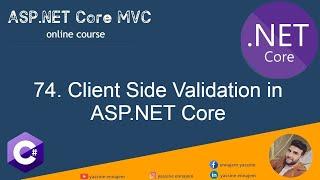 74. Client Side Validation in ASP.NET Core From Scratch