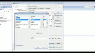 How to change font and font size in Eclipse for Java text editors?