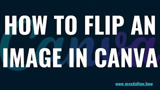 How to Flip an Image in Canva