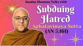 Subduing Anger - AN 5.161 - Āghātavinaya Sutta | Ven. Bhikkhu Sugatananda | Dhamma Talk #104