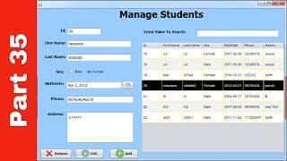 JAVA - Student Information System Project In Java Using NetBeans With Source Code | Part 35