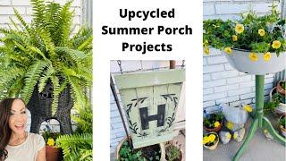 New 2022 Summer DIY Decor | Trash to Treasure | Upcycled Wood Projects | Porch Decor | DIY Paint