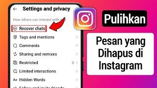 Cara Mengembalikan Pesan/Chat Instagram Yang Dihapus Secara | Pulihkan Semua DM Instagram