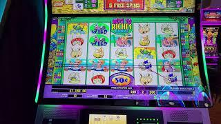 $100 BET HUGE JACKPOT HANDPAY WIN STINKIN RICH 25 FREE SPINS - HARD ROCK ATLANTIC CITY -50 Cents Den