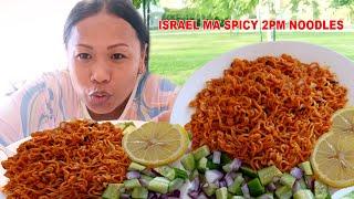 ISRAEL MA SPICY  NEPALI 2PM NOODLES EATING | SPICY FOOD EATING