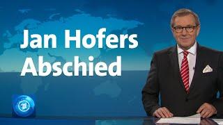 Jan Hofers Abschied in seiner letzten tagesschau