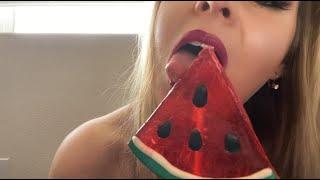 ASMR for Sleep and Anxiety  Watermelon Lollipop Licking ASMR ️