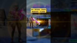 A4 Royal Pass Maxout Video #shorts #pubgmobile #rpmaxout