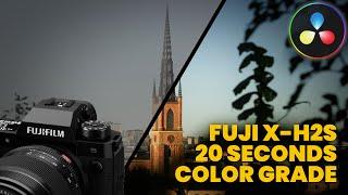 Color Grade Fujifilm X-H2S Footage in Seconds with DaVinci Resolve