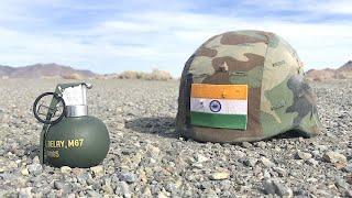 Grenade vs Indian military helmet