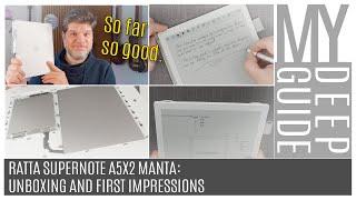 Ratta Supernote A5X2 Manta: Unboxing and First Impressions