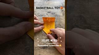 EASY ANTISTRESS TOY ORIGAMI BASKETBALL TOY PAPERCRAFT  DIY SLAM DUNK BASKETBALL ORIGAMI INSTRUCTIONS