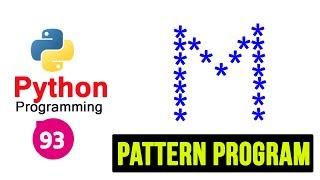 Python Pattern Programs - Printing Stars in M Shape