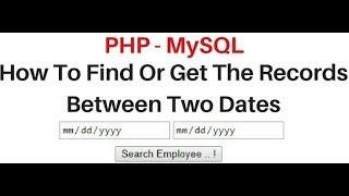 PHP | how to filter the records between two dates MySQL (phpMyAdmin)
