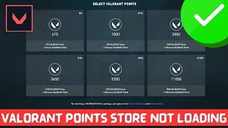 How to fix valorant points store not loading