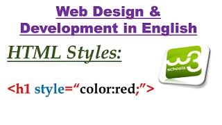 HTML Styles using W3schools html | HTML Tutorial