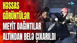 Bakıda güclü partlayış: CANLI BAĞLANTI zamanı dağıntılar altındakı şəxsin meyiti çıxarıldı