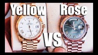 Yellow Gold vs Rose Gold (Day-Date)