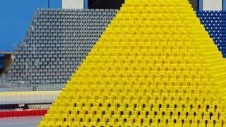 Guinness World Record - Longest domino wall