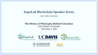 ExpoLab Blockchain Speaker Series: The History & Philosophy Behind ConsenSys