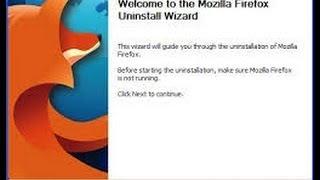 How To Uninstall Firefox in Windows 7